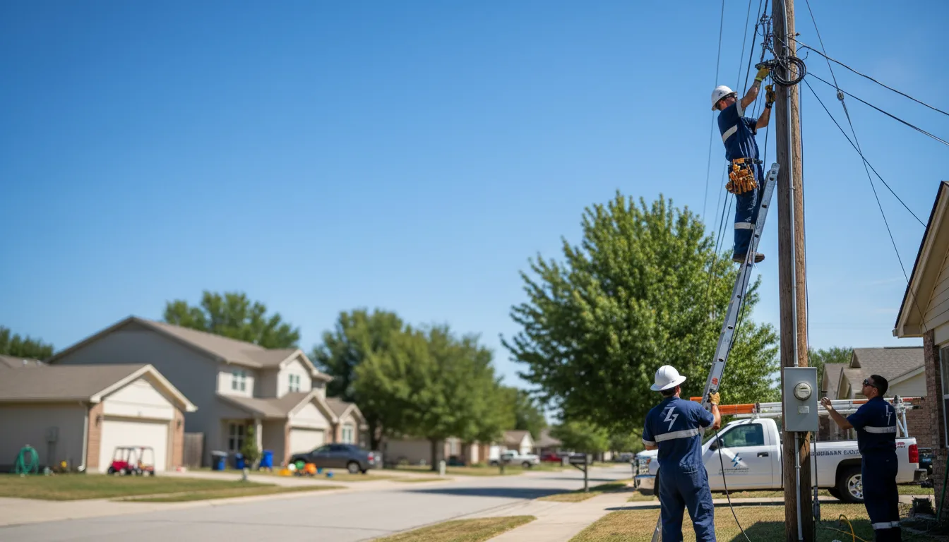 Residential electrician providing installation services in Wales, WI